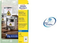 AVERY Zweckform Folien-Etiketten, wetterfest, 99,1 x 42,3 mm wei&szlig;, mit Rand, f&uuml;r