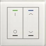 MDT technologies Glastaster II Light 2-fach RGBW,sw,Jalou,schalt BE-GTL2TW.D1