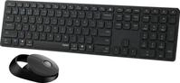 Rapoo 9850M Tastatur Maus enthalten RF Wireless + Bluetooth QWERTZ Deutsch Grau