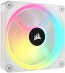 CORSAIR iCUE LINK QX120 RGB - Geh&auml;usel&uuml;fter - mit Temperatursensor - 120 mm - wei&szlig;