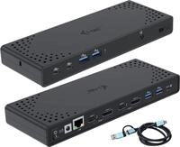 i-tec USB 3.0 / USB-C / Thunderbolt 3 Dual Display Docking Station Gen2 + Power