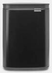 Brabantia Bo Waste Bin - 4 l - Rechteckig - Stahl - Schwarz - Stahl - Manuell (22 24