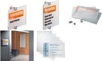 DURABLE T&uuml;rschild CRYSTAL SIGN&reg; A4 hoch 1 SET 482519