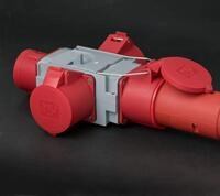 Brennenstuhl 1081670 Netzstecker-Adapter Grau - Rot (1081670)