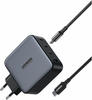Ugreen 90575, UGREEN USB-A+3xUSB-C 100W GaN Wall Charger USB C-C Cable Black (90575)