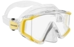 Cressi - Liberty Triside - Tauchmaske - Farbe: Clear/Yellow/Silver