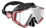 Cressi - Liberty Triside - Tauchmaske - Farbe: Black/Red/Silver