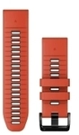 Garmin - Quickfit 26 Watch Band - Uhrenarmband - Silikon - Farbe: Flammenrot/Graphit,