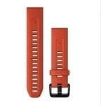 Garmin - QUICKFIT Silikon Armband (2-teilig) 20 mm Breite, 110 mm L&auml;nge - Flammenrot