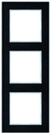 Jung AC 583 Rahmen 3fach, Glas, schwarz AC583GLSW