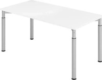 Hammerbacher YS16/W/S, Hammerbacher Schreibtisch Serie YS16/S 4-F&uuml;&szlig;e rund...