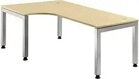 Hammerbacher JS82/3/S, Hammerbacher Winkel-Schreibtisch 90&deg; Serie JS82 U-Fu&szlig; eckig