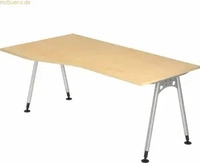 Hammerbacher AS18/3/S, Hammerbacher Schreibtisch AS18 Freiform-Schreibtisch A-Fu&szlig;