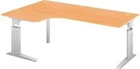Hammerbacher US82/6/S, Hammerbacher Winkel-Schreibtisch 90&deg; Serie US82/S C-Fu&szlig;