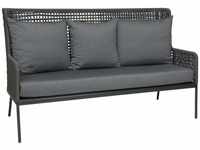 Stern Lounge-Sofa Greta anthrazit - Aluminium mit 100% Polypropylen Faser platin