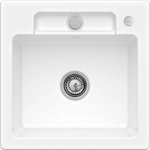 Villeroy & Boch 33452FKG Siluet 50 S flat Snow White Keramiksp&uuml;le Excenter