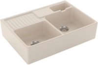 Villeroy & Boch 632391FU Sp&uuml;lstein Doppelbecken Ivory Keramiksp&uuml;le...
