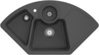 Villeroy & Boch 670801i4 Solo Eck Graphite Keramiksp&uuml;le Handbet&auml;tigung Ecksp&uuml;le 90