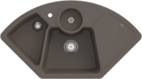 Villeroy & Boch 670801TR Solo Eck Timber Keramiksp&uuml;le Handbet&auml;tigung Ecksp&uuml;le 90