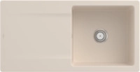 Villeroy & Boch 333601FU Siluet 60 Ivory Keramiksp&uuml;le Handbet&auml;tigung Einbausp&uuml;le