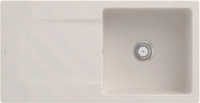 Villeroy & Boch 333601KR Siluet 60 Crema Keramiksp&uuml;le Handbet&auml;tigung Einbausp&uuml;le