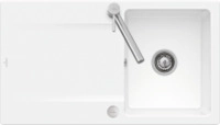 Villeroy & Boch 33352FR1 Siluet 50 flat Wei&szlig; Alpin Keramiksp&uuml;le...