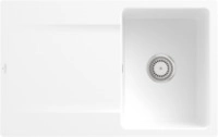 Villeroy & Boch 33341FRW Siluet 45 flat Stone White Keramiksp&uuml;le Handbet&auml;tigung