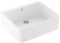 Villeroy & Boch 636001RW Sp&uuml;lstein Einzelbecken 60 X Stone White Keramiksp&uuml;le