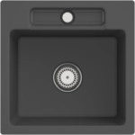 Villeroy & Boch 33451Fi4 Siluet 50 S flat Graphite Keramiksp&uuml;le Handbet&auml;tigung