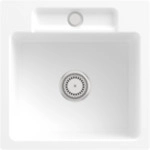 Villeroy & Boch 33451FRW Siluet 50 S flat Stone White Keramiksp&uuml;le Handbet&auml;tigung
