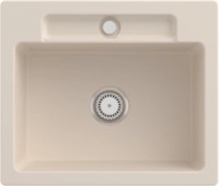 Villeroy & Boch 334601FU Siluet 60 S Ivory Keramiksp&uuml;le Handbet&auml;tigung Einbausp&uuml;le