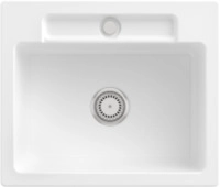Villeroy & Boch 334601KG Siluet 60 S Snow White Keramiksp&uuml;le Handbet&auml;tigung