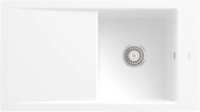 Villeroy & Boch 33071FRW Timeline 50 flat Stone White Keramiksp&uuml;le Handbet&auml;tigung