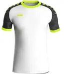 JAKO Trikot Iconic kurzarm (wei&szlig;/schwarz/neongr&uuml;n / Gr&ouml;&szlig;e 116 / Kinder)