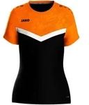 JAKO T-Shirt Iconic (schwarz/neonorange / Gr&ouml;&szlig;e 34 / Damen)