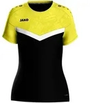 JAKO T-Shirt Iconic (schwarz/soft yellow / Gr&ouml;&szlig;e 34 / Damen)