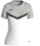JAKO T-Shirt Iconic (wei&szlig;/soft grey/anthra light / Gr&ouml;&szlig;e 34 / Damen)
