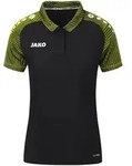JAKO Polo Performance (schwarz/soft yellow / Gr&ouml;&szlig;e 34 / Damen)