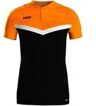 JAKO Polo Iconic (schwarz/neonorange / Gr&ouml;&szlig;e S / Unisex)