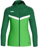 JAKO Kapuzenjacke Iconic (soft green/sportgr&uuml;n / Gr&ouml;&szlig;e 34 / Damen)