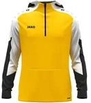 JAKO Zip Hoodie Dynamic (gelb/wei&szlig;/schwarz / Gr&ouml;&szlig;e 140 / Kinder)