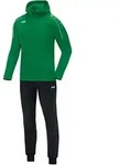 JAKO Trainingsanzug Polyester Classico mit Kapuze (Gr&uuml;n / Gr&ouml;&szlig;e XL / Unisex)
