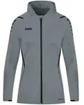JAKO Kapuzenjacke Challenge (steingrau/schwarz / Gr&ouml;&szlig;e S / Unisex)