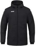 JAKO Coachjacke Team mit Kapuze (schwarz / Gr&ouml;&szlig;e 128 / Kinder)
