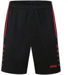JAKO Sporthose Allround (schwarz/sportrot / Gr&ouml;&szlig;e L / Unisex)