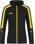 JAKO Kapuzenjacke Power (schwarz/citro / Gr&ouml;&szlig;e 34 / Damen)