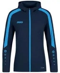 JAKO Kapuzenjacke Power (marine/skyblue / Gr&ouml;&szlig;e 34 / Damen)