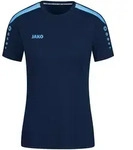 JAKO Trikot Power kurzarm (marine/skyblue / Gr&ouml;&szlig;e 34 / Damen)