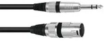OMNITRONIC Adapterkabel XLR(M)/Klinke stereo 0,2m sw