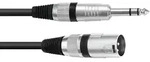 OMNITRONIC Adapterkabel XLR(M)/Klinke stereo 2m sw